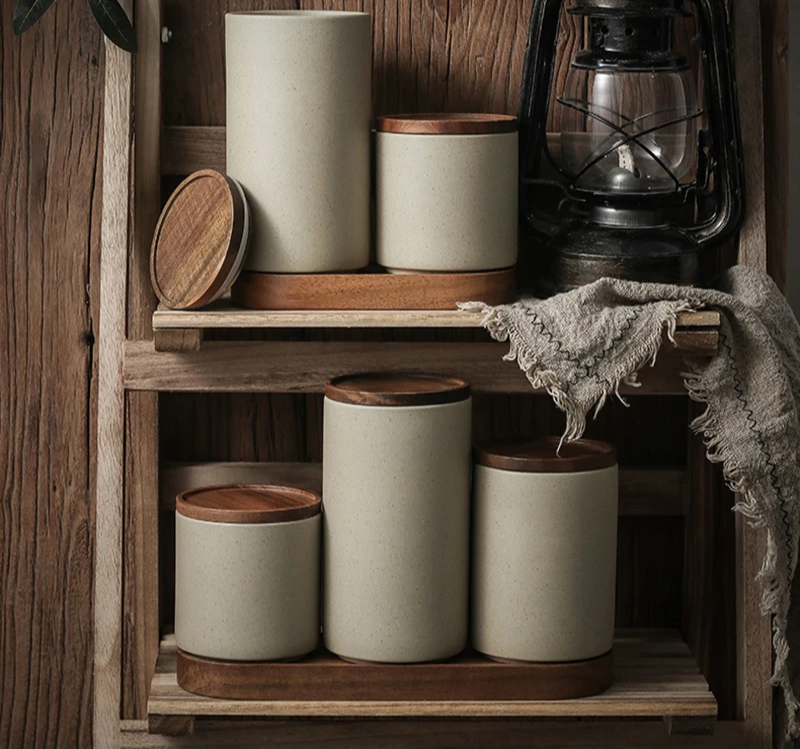 Retro Ceramic Storage Jar