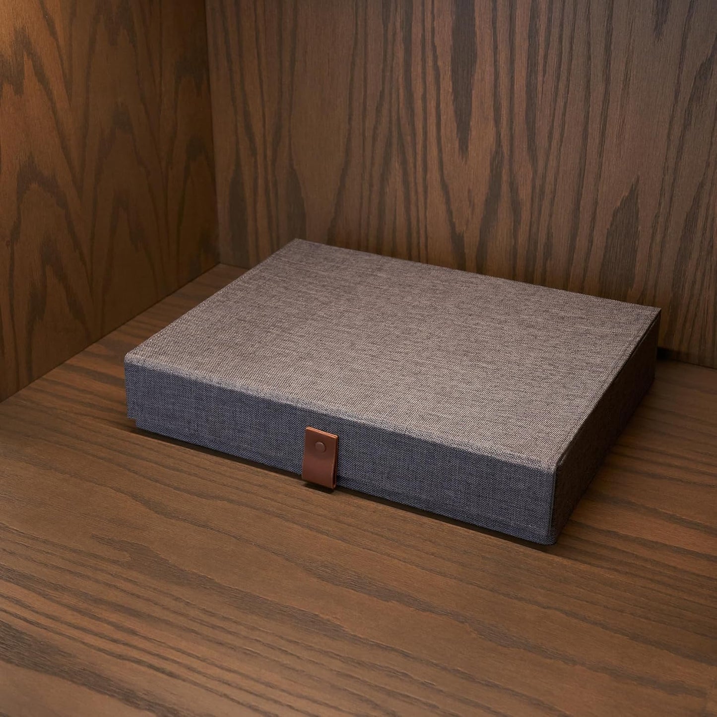 Gray Storage Linen Boxes | Set of 2 (Copy)