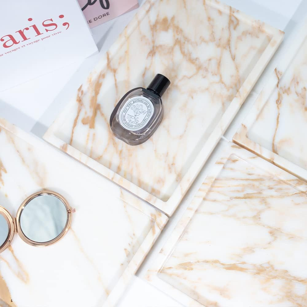 100% Natural Marble Serving Tray