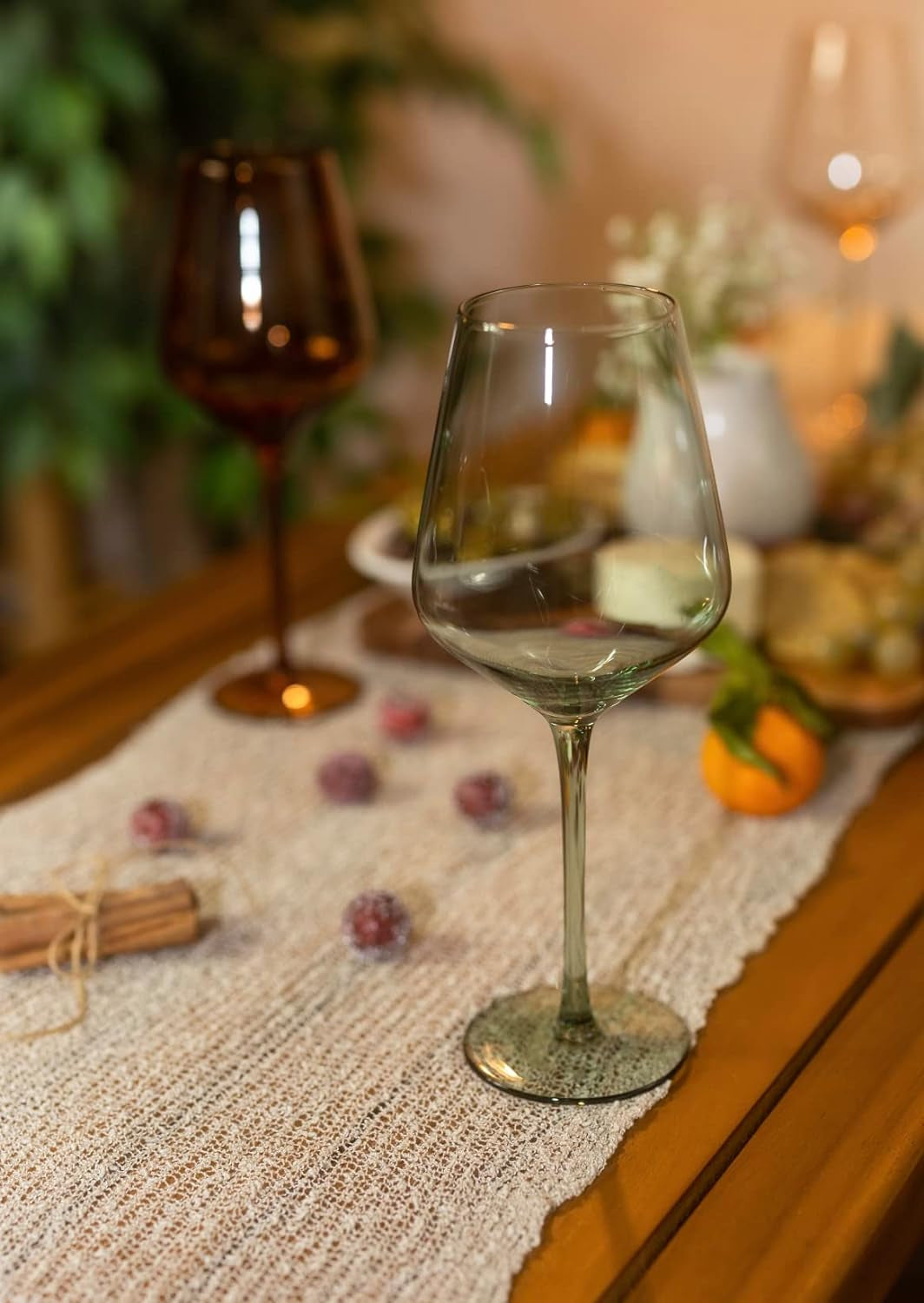 Light Blue Sea Wine Glasses Ocean 16.5Oz | Set of 6