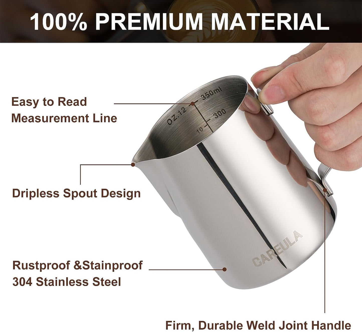 Barista Milk Frothing Pitcher | Coffee Accessories