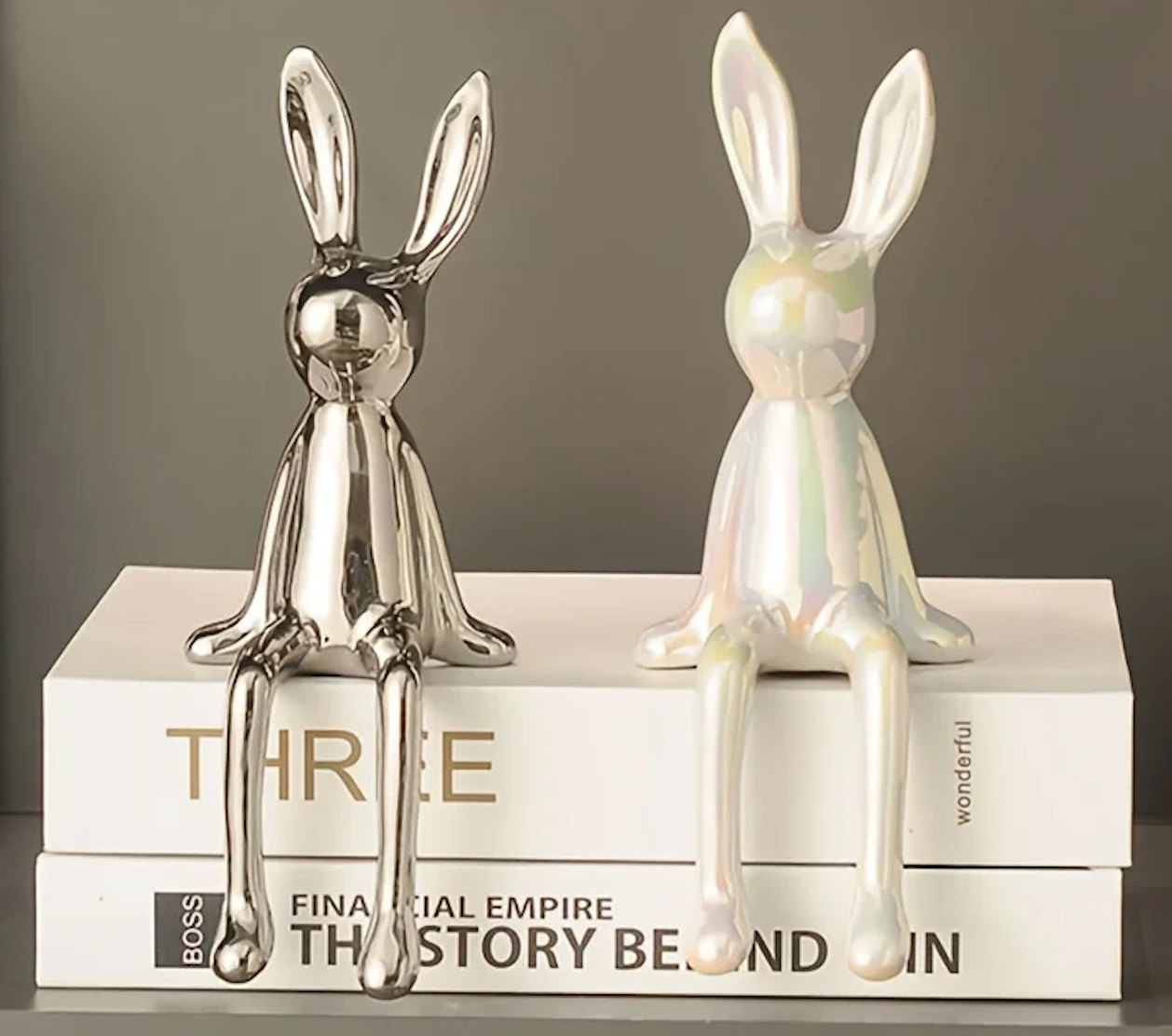 Ceramic Long-Eared Sitting Rabbit