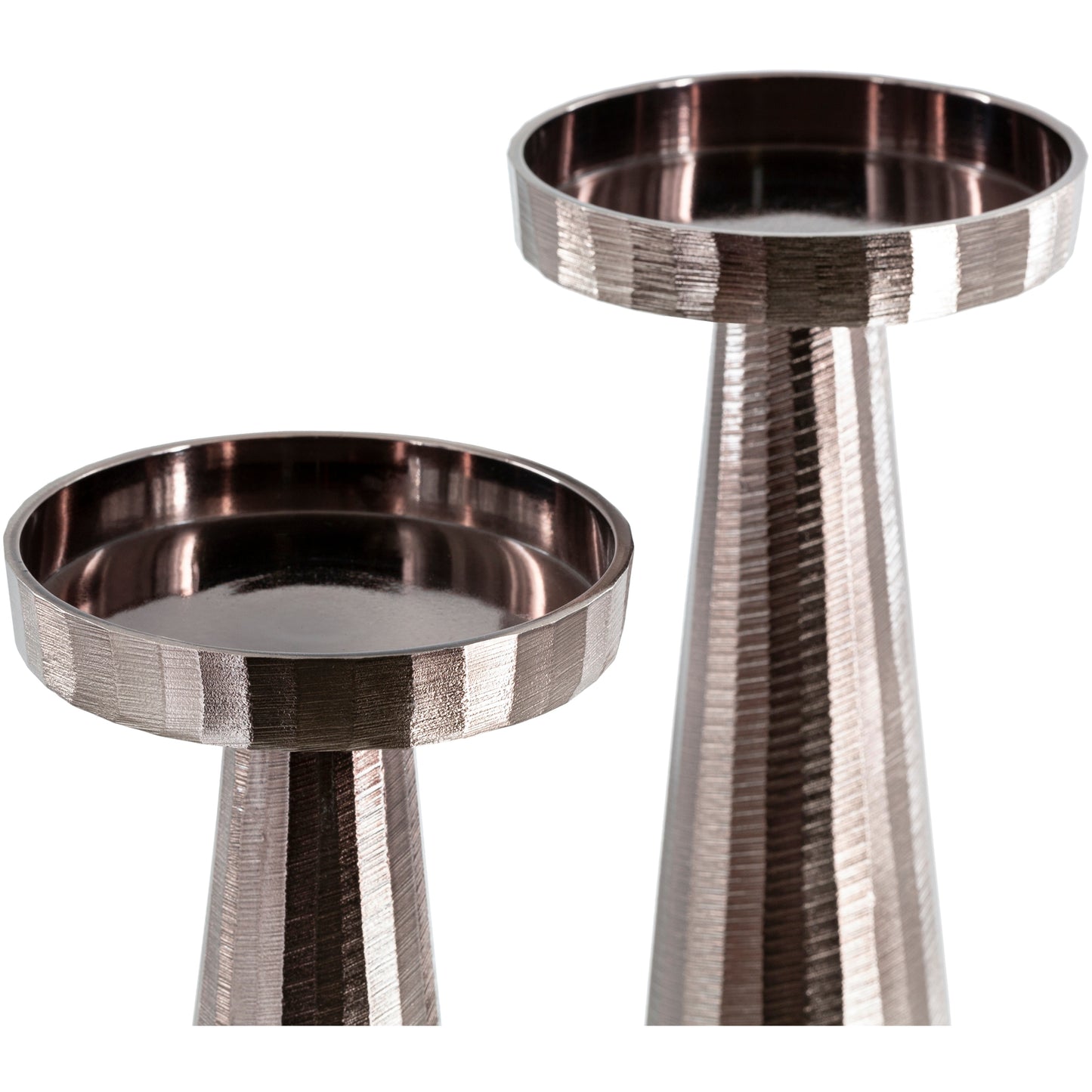 Modern Aluminum Candle Holder | Set of 2