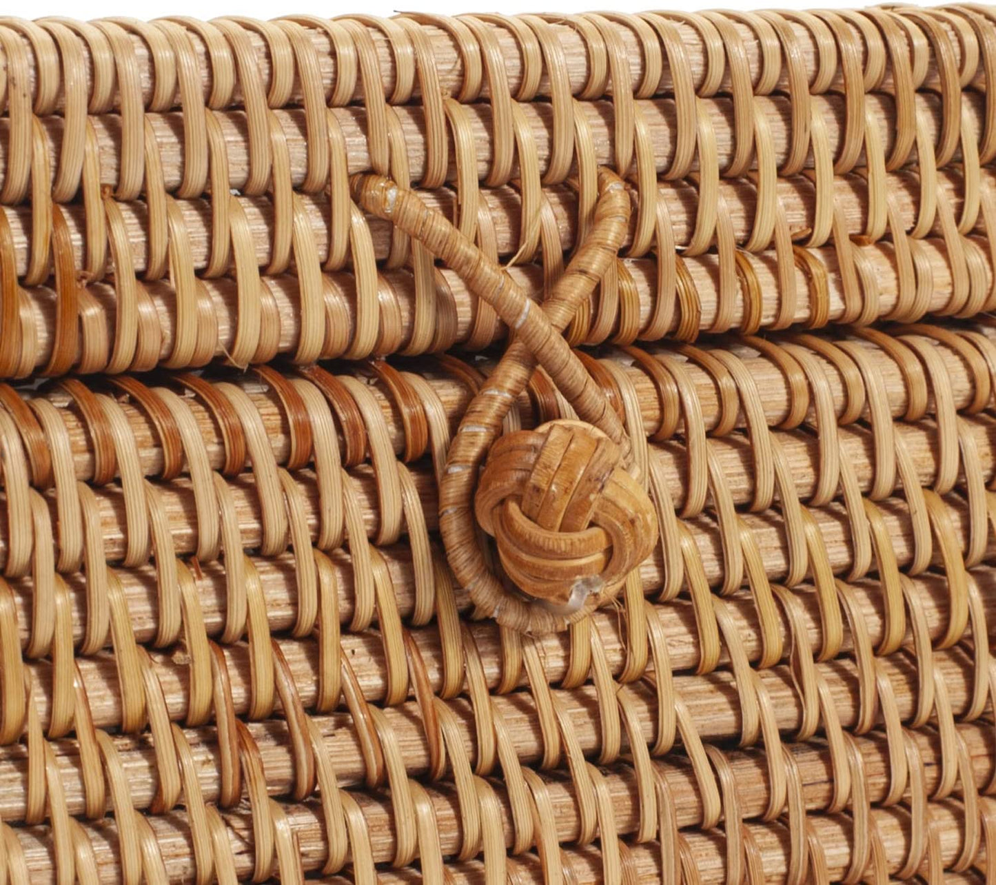 Rattan Square Tissue Box