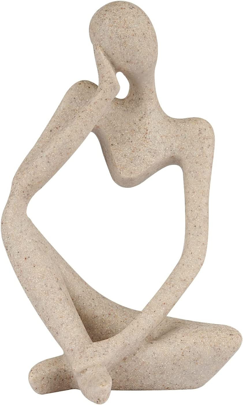 Sandstone Resin Thinker Sculpture Statue
