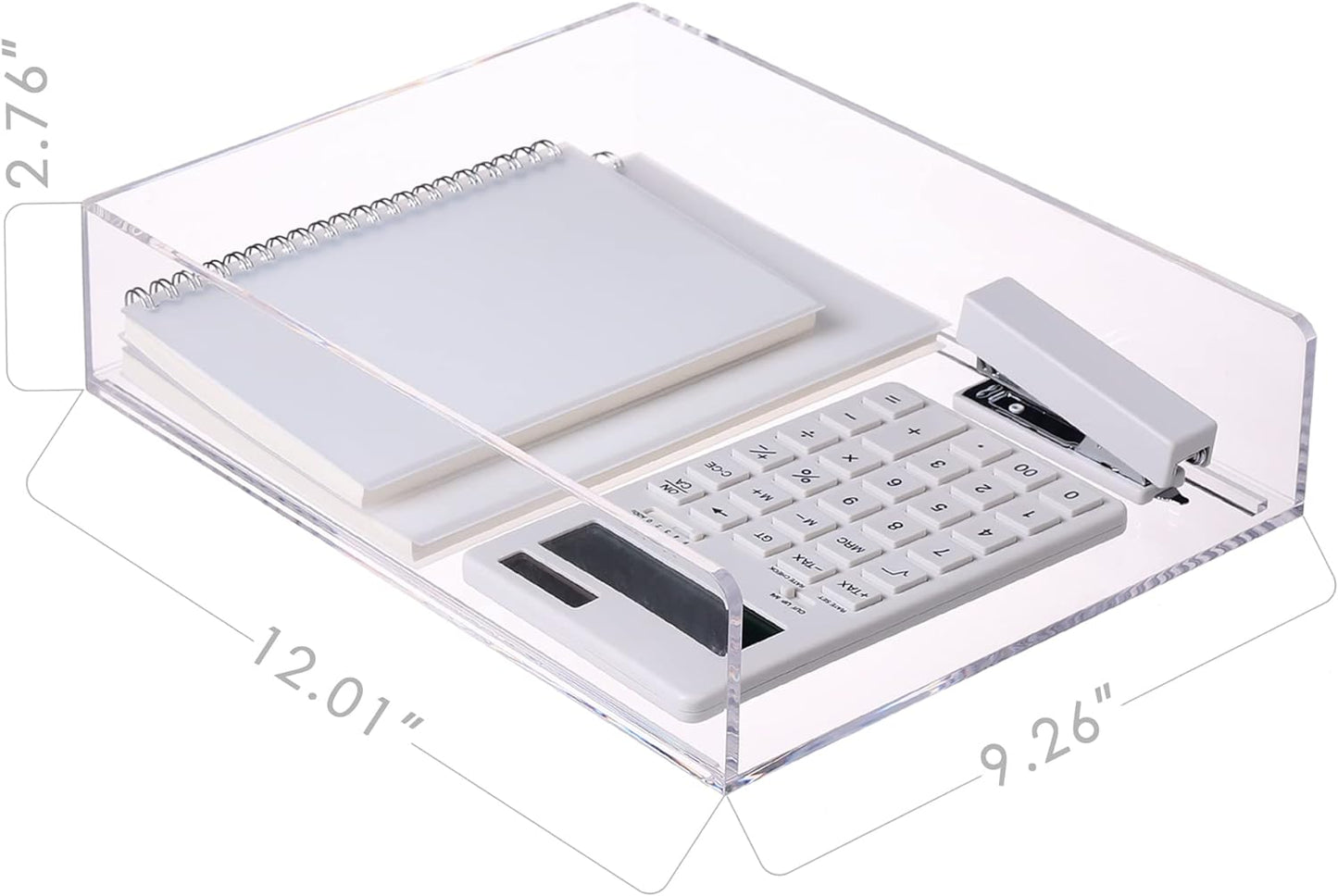 Acrylic Paper Organizer for Desk | Set of 2