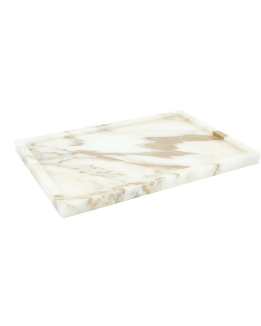 100% Natural Marble Serving Tray