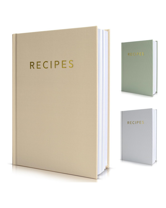 Blank Recipe Book with Waterproof Cover