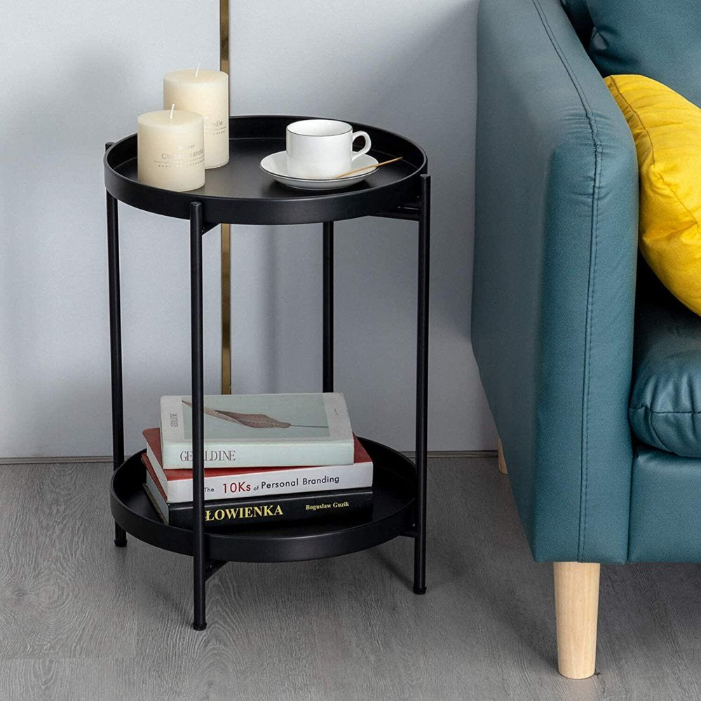 2 Tier Tray End Table  