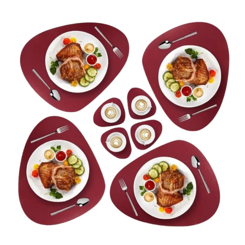 Kitchen Dining Table Place Mats and Coaster | Set of 4 