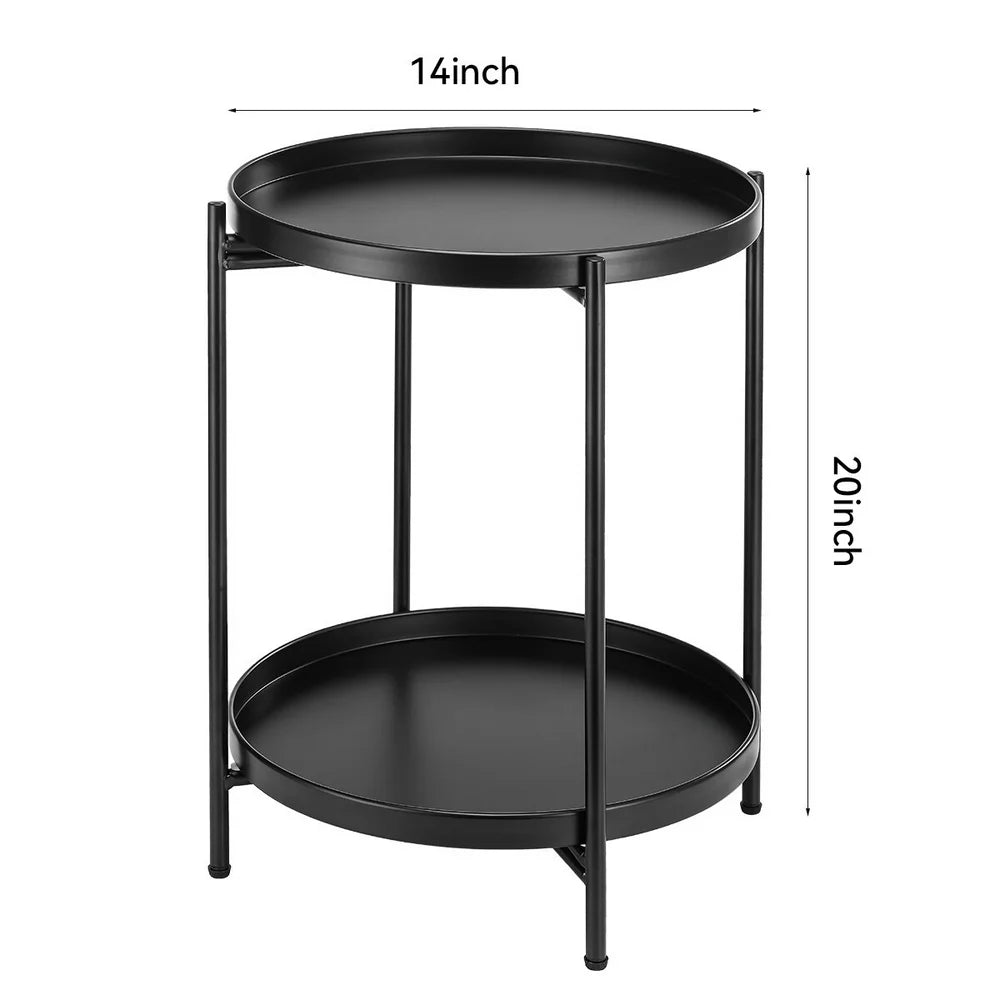 2 Tier Tray End Table  