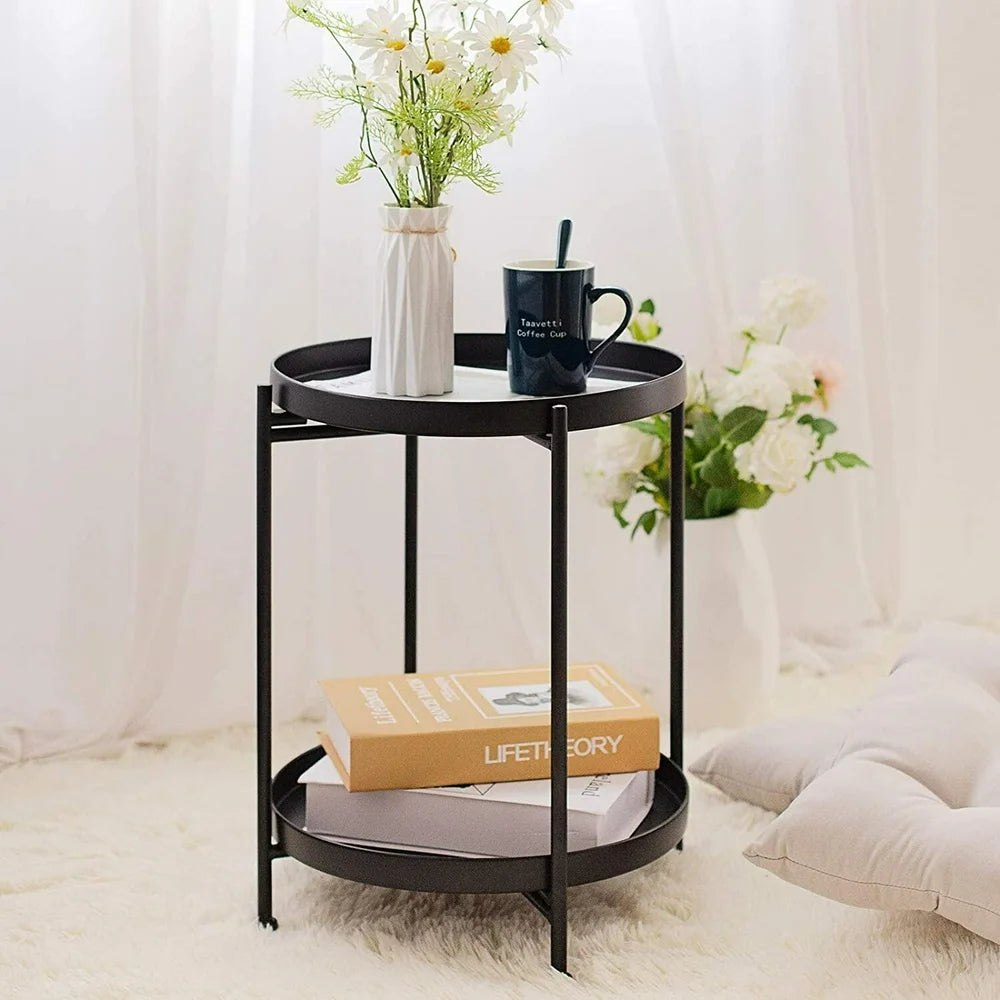 2 Tier Tray End Table  