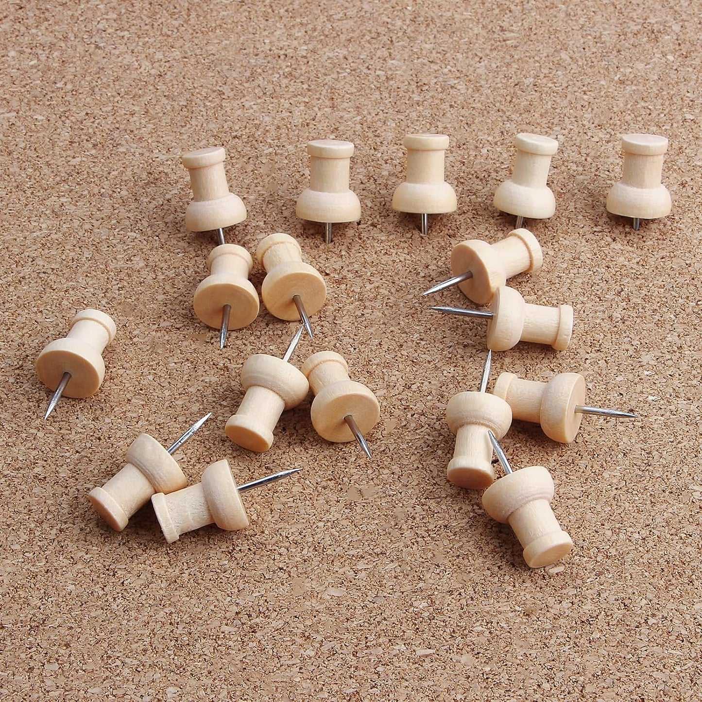 Wood Push Pins | 120 Pcs 