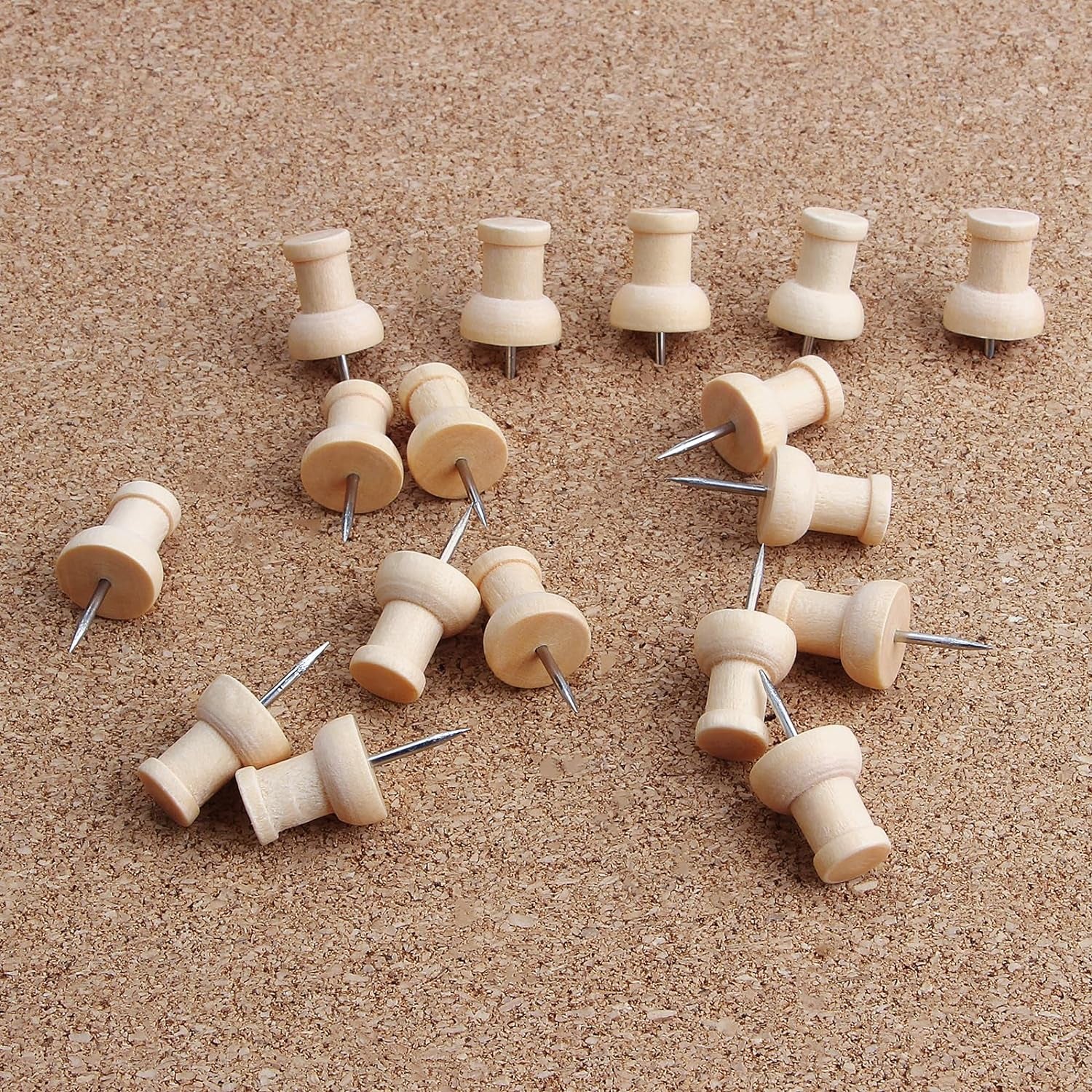 Wood Push Pins | 120 Pcs 