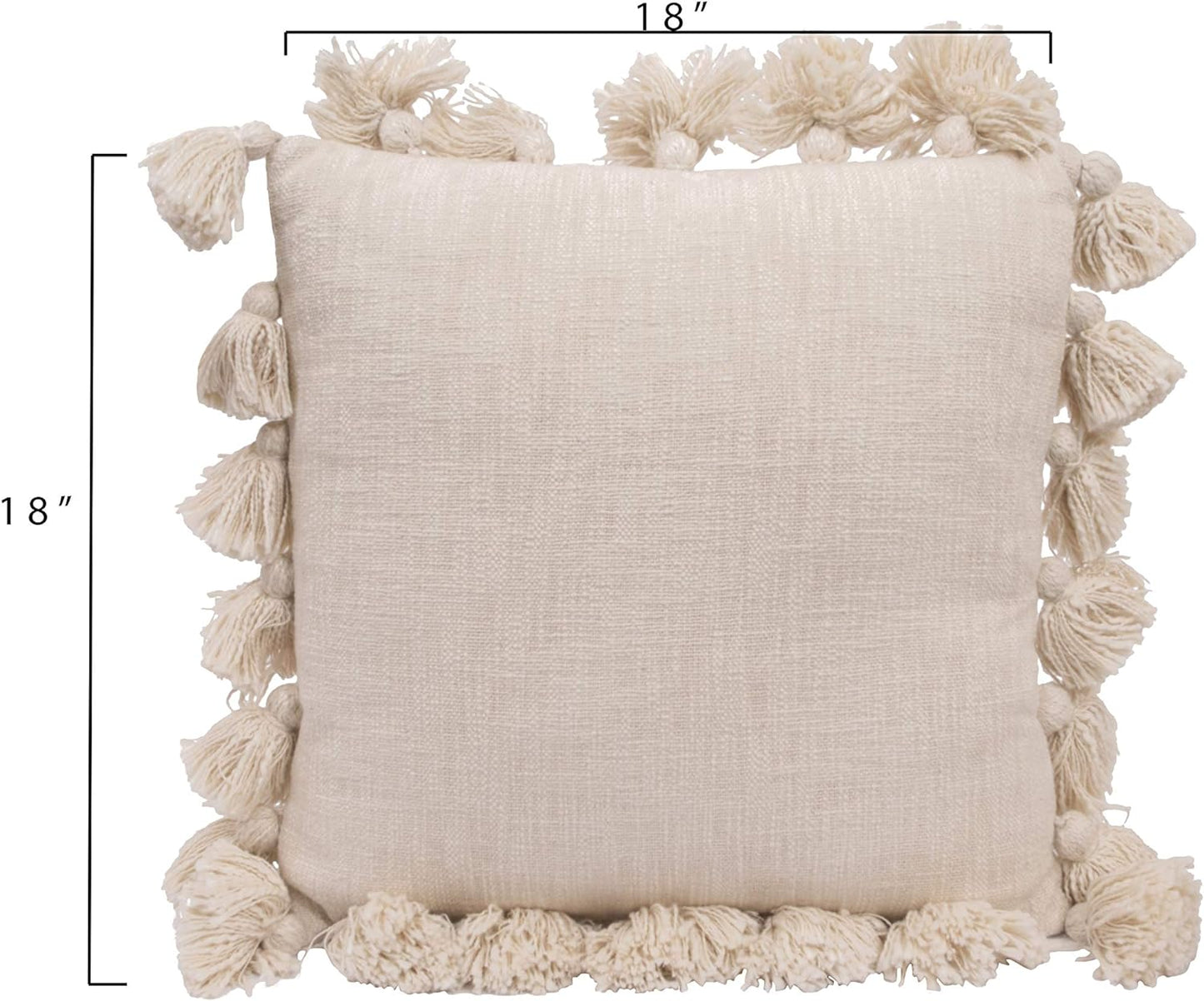 Woven Cotton Slub Pillow 