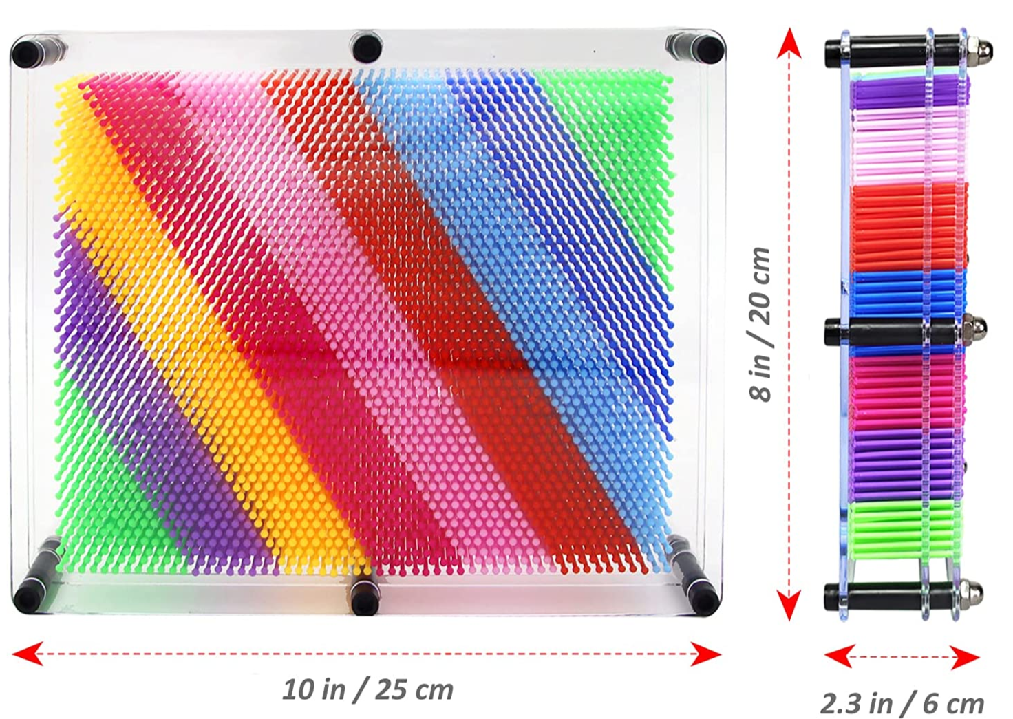 3D Pin Art Board Rainbow 