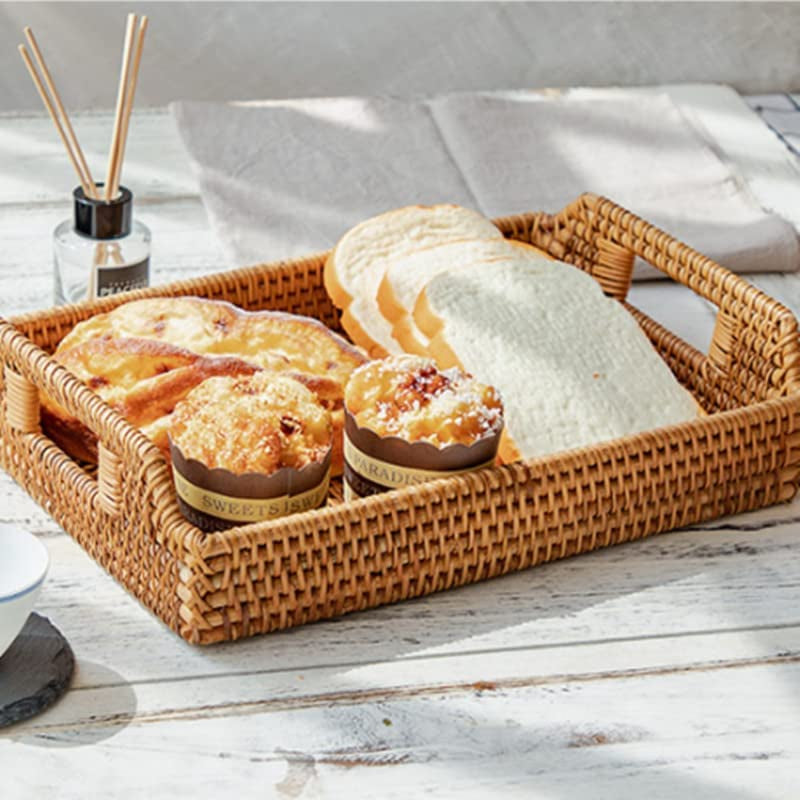 Hand-Woven Rattan Serving Tray