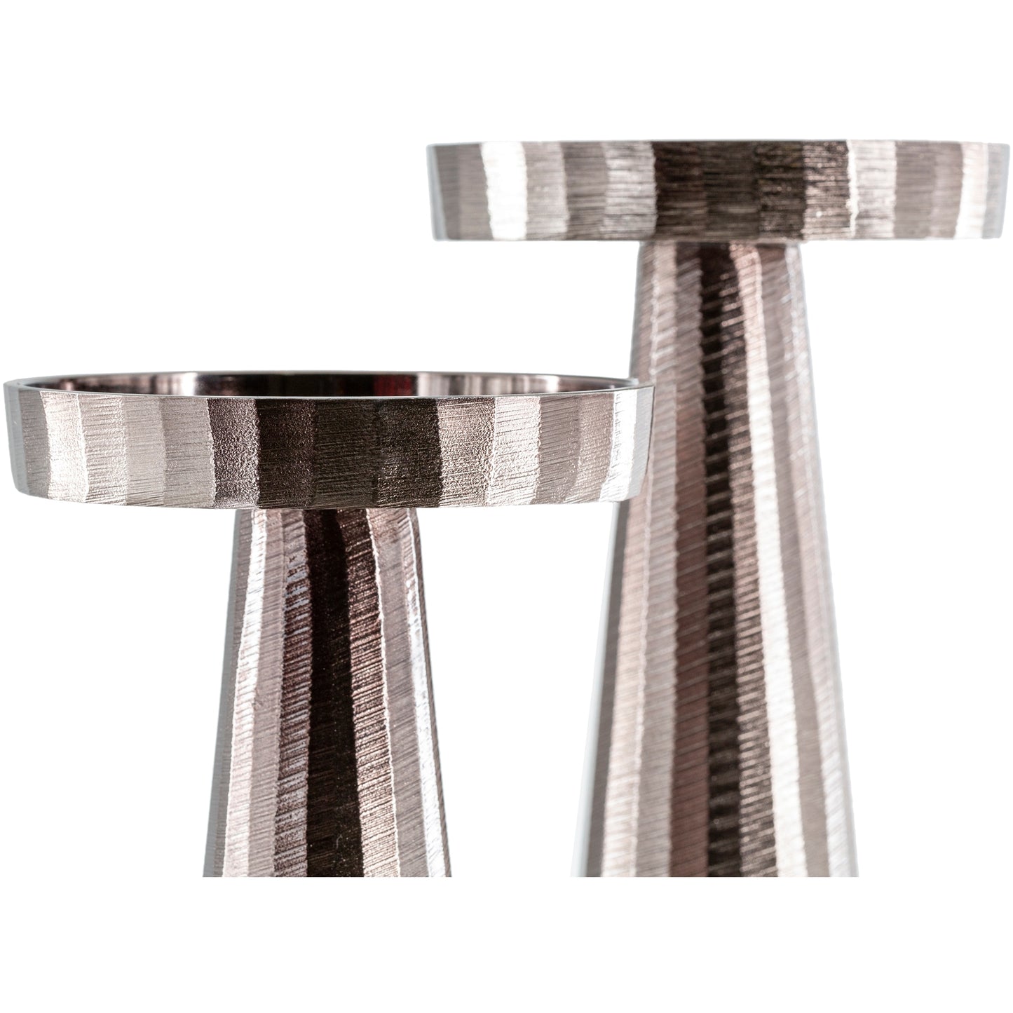 Modern Aluminum Candle Holder | Set of 2