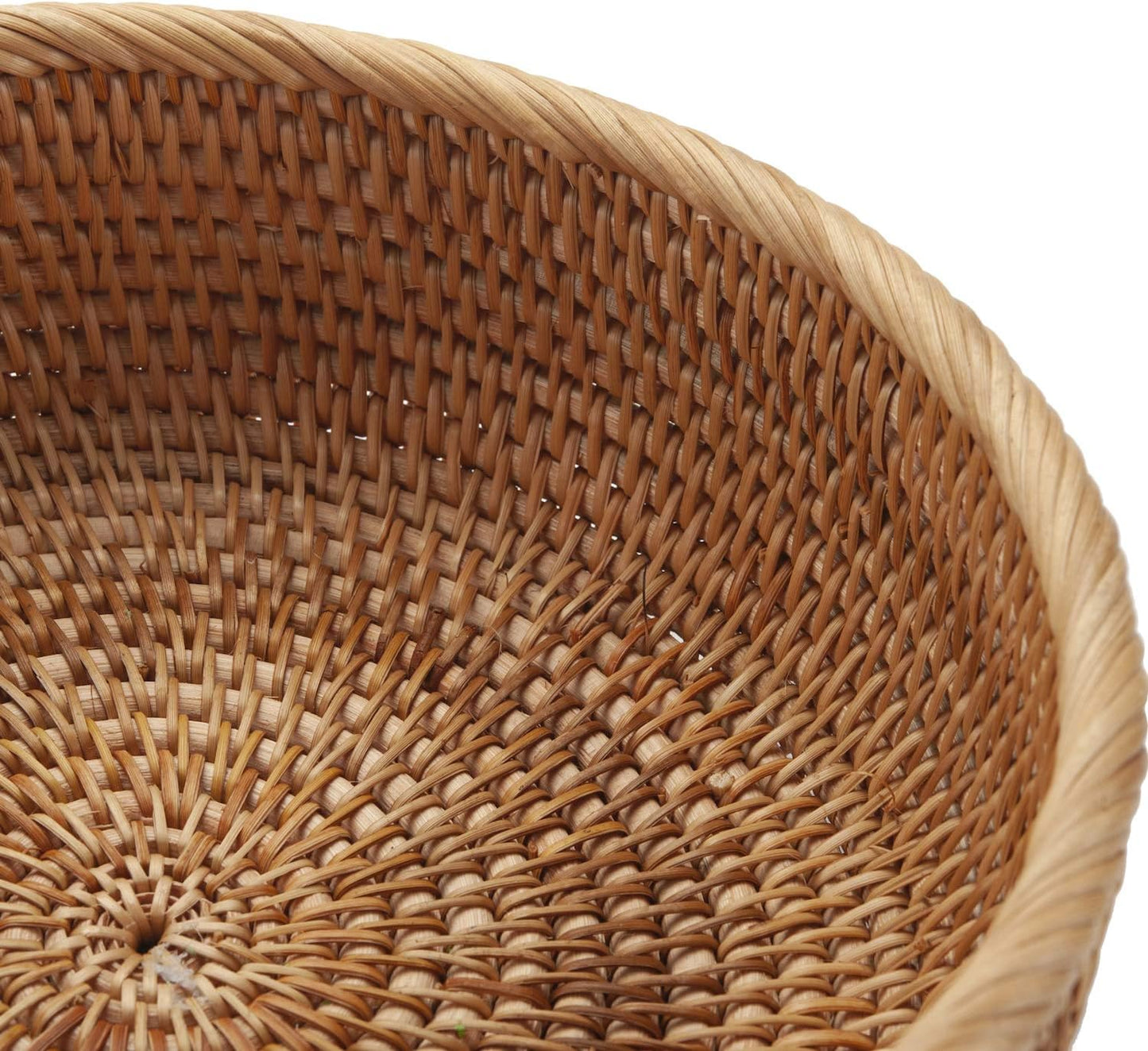 Natural Rattan Round Bowls | Set of 3