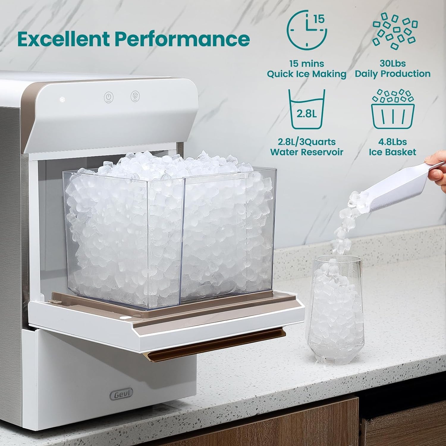 Countertop Nugget Ice Maker 