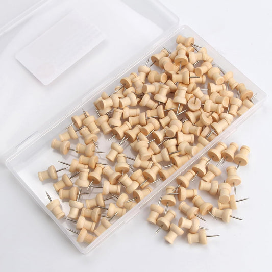 Wood Push Pins | 120 Pcs 